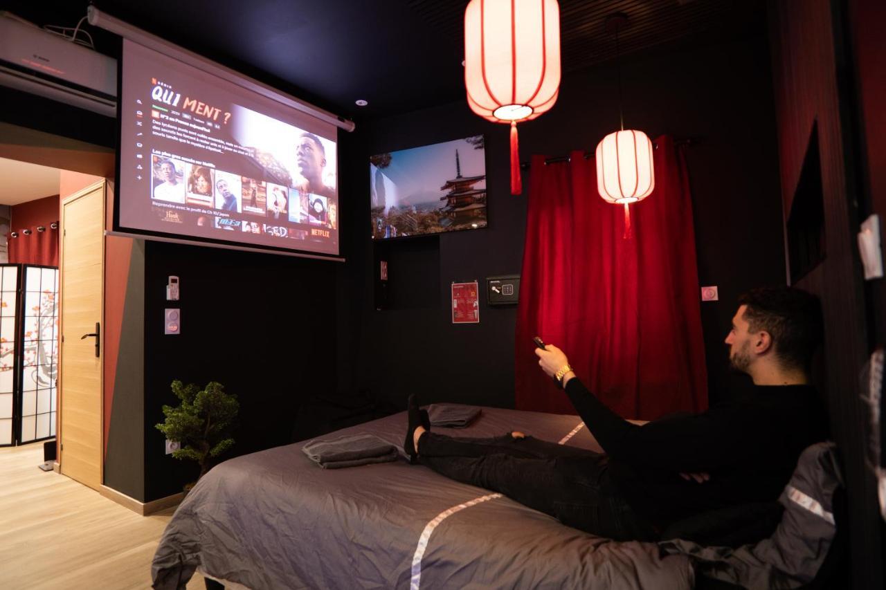 Appartamento Capsule Japon - Jacuzzi - Netflix & Ecran Cinema - Xbox Trith-Saint-Leger Esterno foto